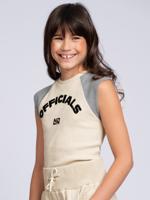 Officials Raglan Rib Top Wood Ash/Dark Grey Melange
