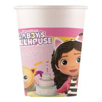Papieren Bekers Gabby&apos;s Poppenhuis, 8st. - thumbnail