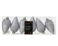denappel kunststof d4h8 cm mblw 6st kerst - Decoris