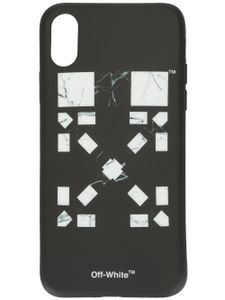 Off-White x Vancouver étui d'iPhone X Marble Arrows - Noir