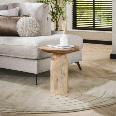 LifestyleFurn Ronde Bijzettafel 'Shavonna' Acaciahout, 40cm