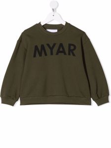 MYAR KIDS sweat à logo imprimé - Vert