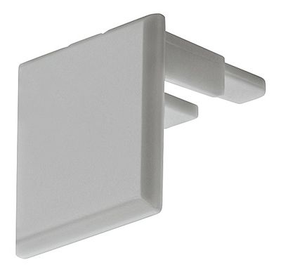 Eindkap aluminium profiel 18x18mm kunststof