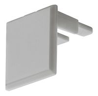Eindkap aluminium profiel 18x18mm kunststof