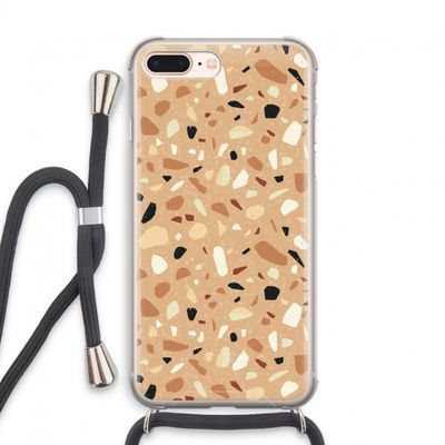 Terrazzo N°17: iPhone 8 Plus Transparant Hoesje met koord
