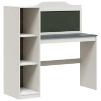 Schoolbord bureau Wit en grijs 120 x 45 x 118.5 cm Bewerkt hout