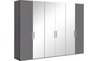 Goossens Kledingkast Easy Storage Ddk, Kledingkast 304 cm breed, 220 cm hoog, 2x glas draaideur en 4x spiegel draaideur midden Goossens Kledingkast Easy Storage Ddk, Kledingkast 304 cm breed, 220 cm hoog, 2x glas draaideur en 4x spiegel draaideur midden