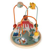 Small Foot - houten motoriekspiraal vulkaan en dino