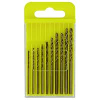 Donau Elektronik HSS-CO-225 HSS Metaal-spiraalboorset 1.3 mm, 1.4 mm, 1.5 mm, 1.5 mm, 1.8 mm, 2.0 mm, 2.2 mm, 2.3 mm, 2.4 mm, 2.5 mm DIN 338 Cilinderschacht 10