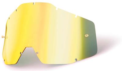 100% Anti Fog Mirror Lens (Gold) - Spare Lens