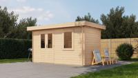 Lugarde Select Blokhut Doetinchem 400x200cm - Onbehandeld- Plat dak- - Lugarde Select