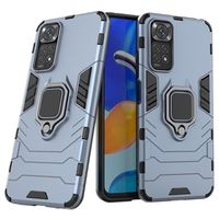 Xiaomi Redmi Note 11/11S Hybrid Case met Ringhouder - Blauw - thumbnail