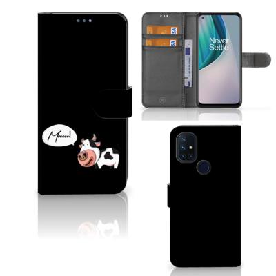 OnePlus Nord N10 Leuk Hoesje Cow OnePlus Nord N10 Leuk Hoesje Cow