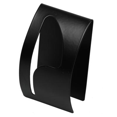Benson Ophanghaakje - zelfklevend - zwart - ijzer - handdoek houder