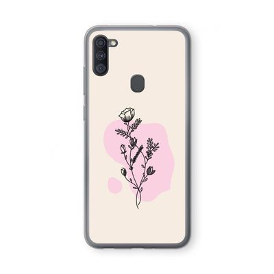Roses are red: Samsung Galaxy A11 Transparant Hoesje
