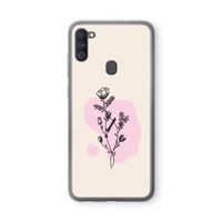 Roses are red: Samsung Galaxy A11 Transparant Hoesje