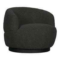 BePureHome Woolly Draaifauteuil - Anthracite Bouclé