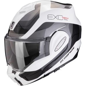 SCORPION EXO-Tech Evo Pro Commuta, Systeemhelm, Wit-Zilver