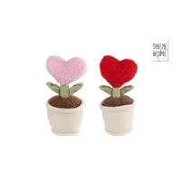 Take Me Home hart plant 2ass pluche 17cm