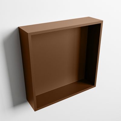 MONDIAZ EASY Nis 29,5x29,5cm in solid surface kleur Rust | Rust. 1 vak geschikt voor in- of opbouw