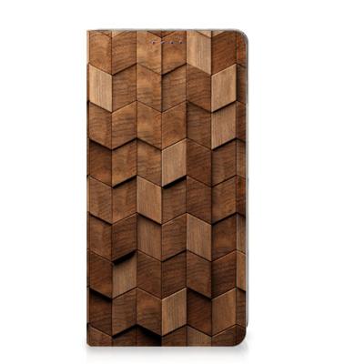 Book Wallet Case voor Samsung Galaxy S10 Wooden Cubes