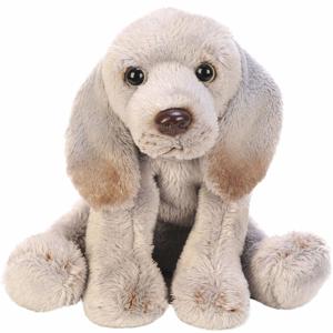 Pluche Weimaraner knuffeldier hond - grijs - 13 cm