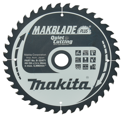 Makita Zaagblad Q C 255X30X2,4 40T 5G - B-32471