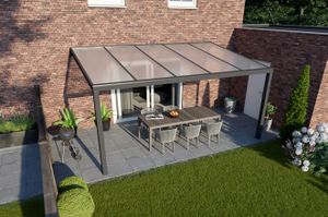 Tijdelijk 15% korting | Verasol Greenline aluminium veranda 500x400 cm polycarbonaatdak Aluminium Verasol
