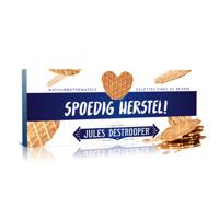 Jules Destrooper Natuurboterwafels - "Spoedig herstel!" - 100g Jules Destrooper Natuurboterwafels - "Spoedig herstel!" - 100g