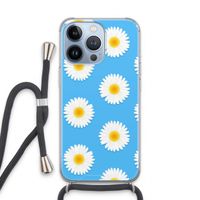 Margrietjes: iPhone 13 Pro Transparant Hoesje met koord