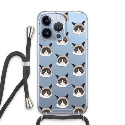 It's a Purrr Case: iPhone 13 Pro Transparant Hoesje met koord