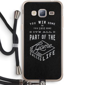 Life: Samsung Galaxy J3 (2016) Transparant Hoesje met koord