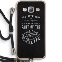 Life: Samsung Galaxy J3 (2016) Transparant Hoesje met koord