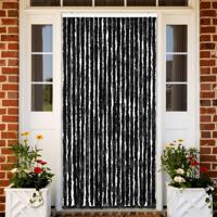 VidaXL Vliegengordijn 90x220 cm chenille antraciet VidaXL Vliegengordijn 90x220 cm chenille antraciet