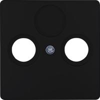 Enzo Kopp hk05 mat zwart afdekplaat voor coax - 4621640