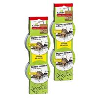 Mierenlokdoosjes - 8x stuks - 7,5 x 7,5 x 2,5 cm- ongedierte bestrijding - tegen mieren - lokstof