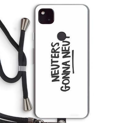 Neuters: Pixel 4a 5G Transparant Hoesje met koord