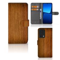 Xiaomi 13 Lite | Book Style Case | Donker Hout