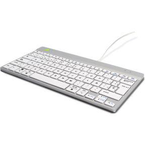 R-Go Tools Compact Break toetsenbord Wit Qwerty Spaans