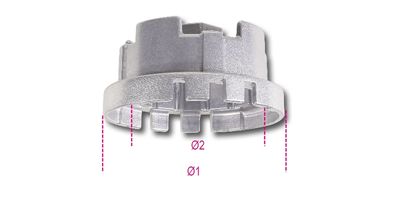 Beta Oliefilter dopsleutels voor Aziatische wagens 1493AL/4S 80 - 014930305