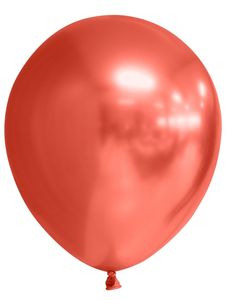 Chrome Ballonnen Rood 30cm (10st)