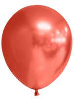 Chrome Ballonnen Rood 30cm (10st) - thumbnail