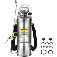 VEVOR Sproeier Rugspuit 3Gal/10L Roestvrijstalen Sproeier Home Valve Pesticide Sprayer Promotion Pro