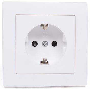 Benson inbouw stopcontact RA wit - 4650010