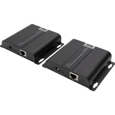 Digitus DS-55124 1 poort HDMI Extender set 3840 x 2160 Pixel Zwart