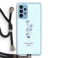 Bloom with grace: Samsung Galaxy A52 Transparant Hoesje met koord