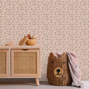 Gerecycleerd Behang Floral Dance Rol Oudroze