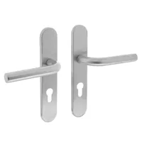 Intersteel Deurkruk Recht op Schild PC72 RVS Geborsteld