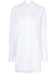 Patou robe-chemise à coupe courte - Blanc