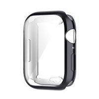 Siliconen case (volledig beschermd) 45mm - Space Grey - Geschikt voor Apple watch 45mm